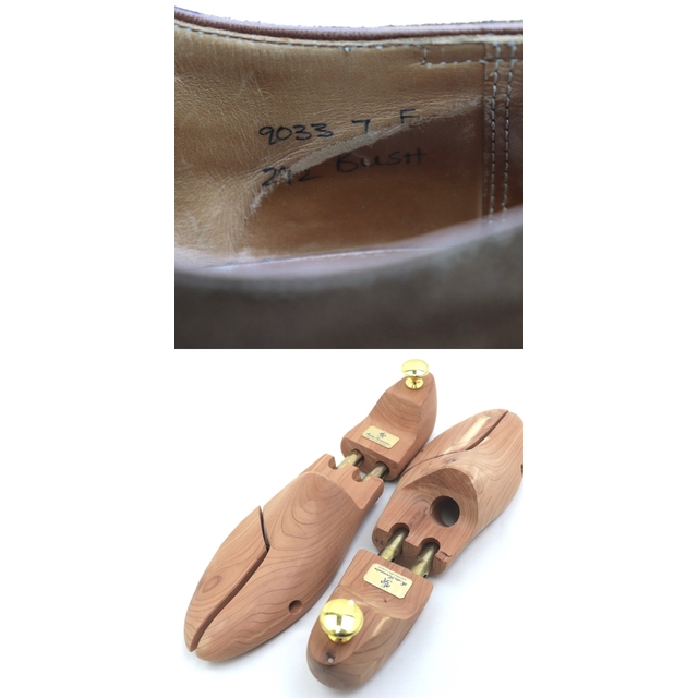 ジョンロブ BUSH ブッシュ スエード Uチップレザーシューズ メンズ 茶 7E #9033 John Lobb