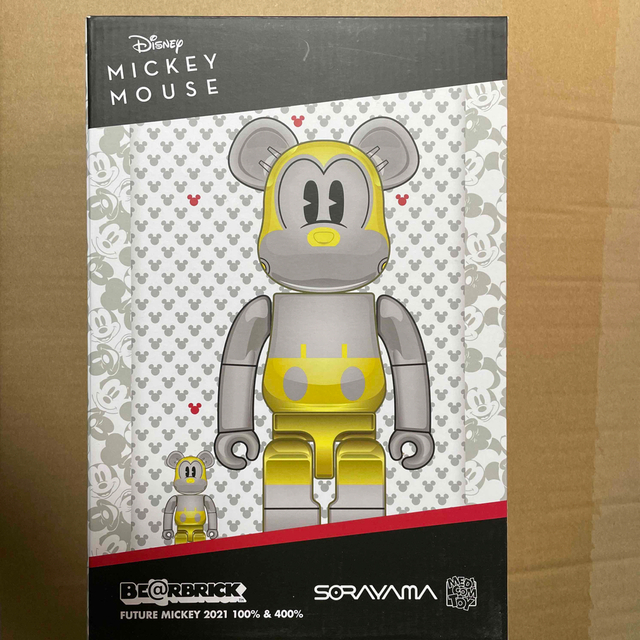 MEDICOM TOY(メディコムトイ)のBE@RBRICK FUTURE MICKEY 2021 100％ & 400％ エンタメ/ホビーのフィギュア(その他)の商品写真