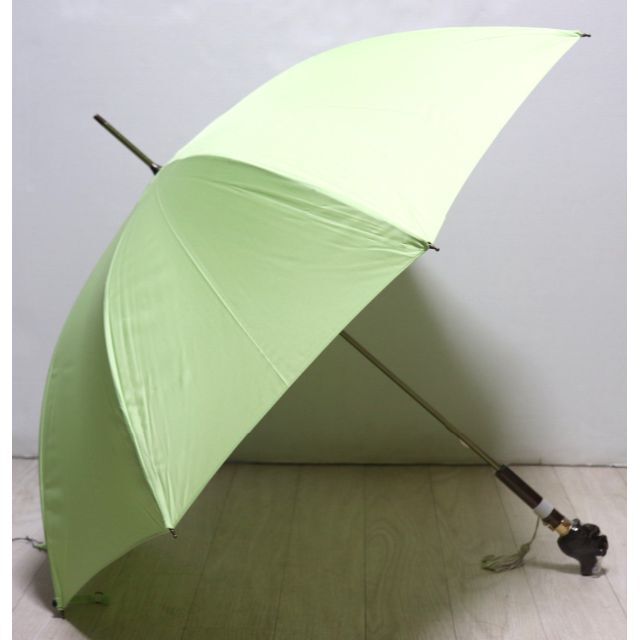 KEITA MARUYAMA TOKYO PARIS(ケイタマルヤマ)の新品タグ付き【ケイタマルヤマ】イタリア製 木製持ち手可愛いリス 長傘 雨傘 レディースのファッション小物(傘)の商品写真