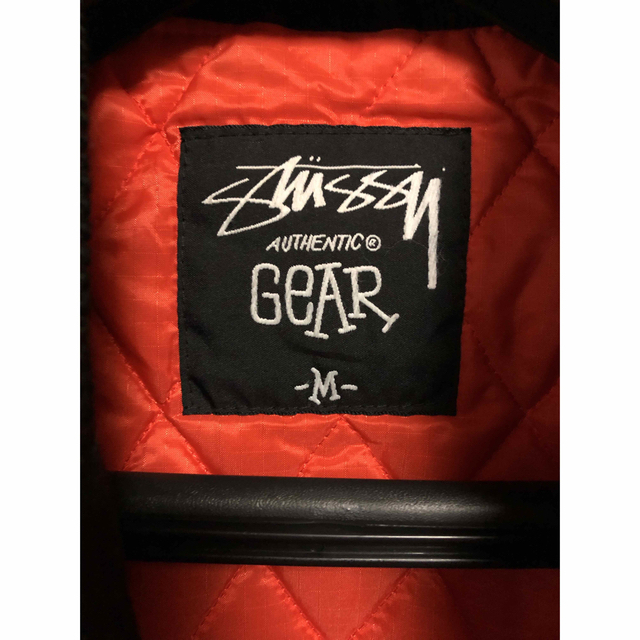 【美品】希少 00s STUSSY フライトジャケット 黒 ウール ma-1