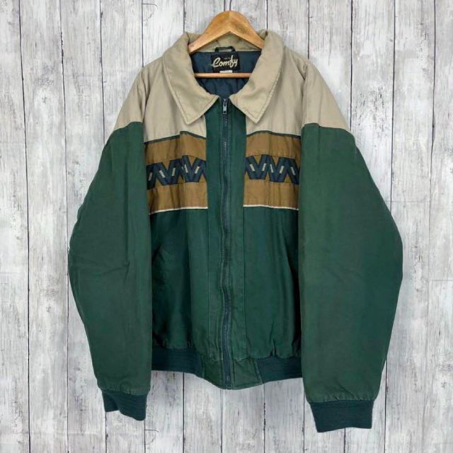 アメリカ古着COMBY 裏キルティング中綿入りジップアップ アメリカ古着COMBY 裏キルティング中綿入りジップアップ