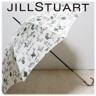JILLSTUART - 新品【ジルスチュアート】長傘 幸運！四つ葉のクローバー 箔文字 雨傘