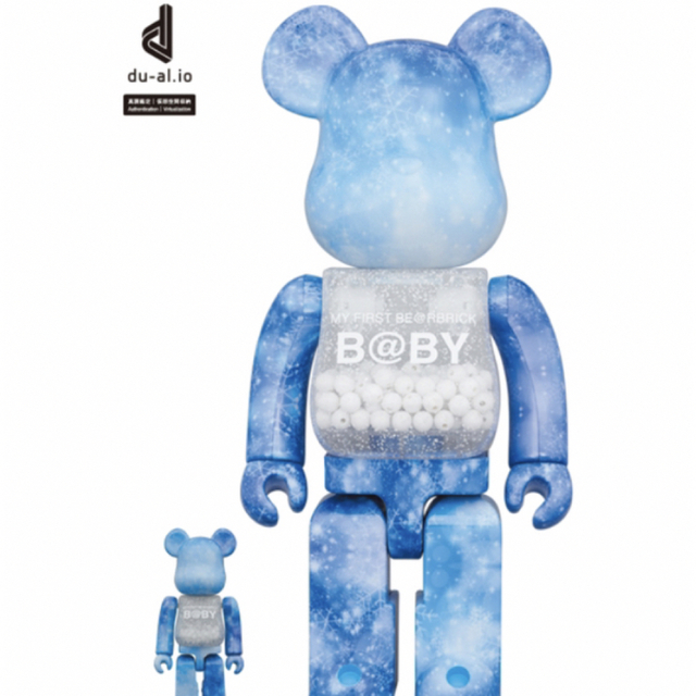 BE@RBRICK B@BY CRYSTAL OF SNOW 100% 400％