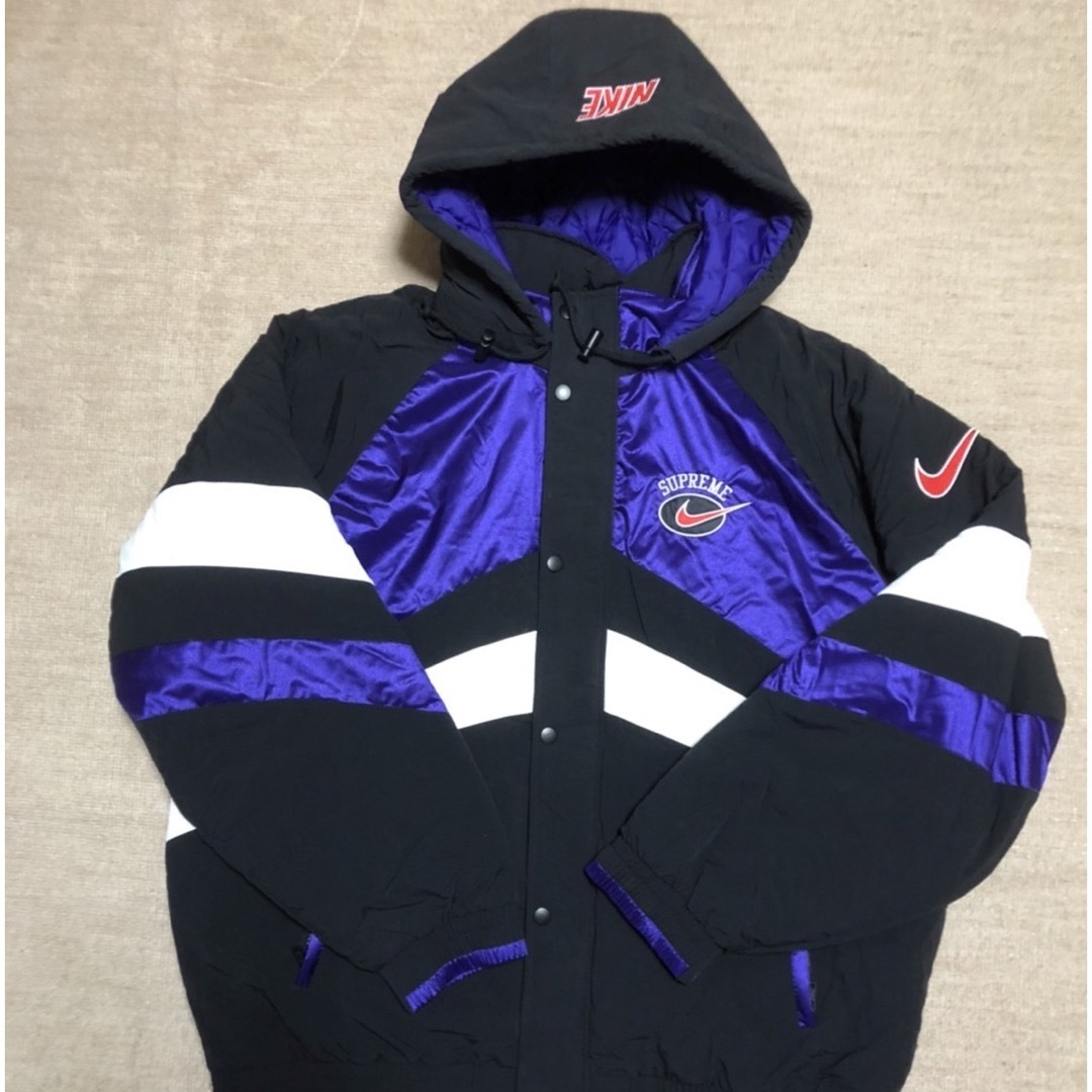 【S】Supremeシュプリームhooded sport jacket紫新品