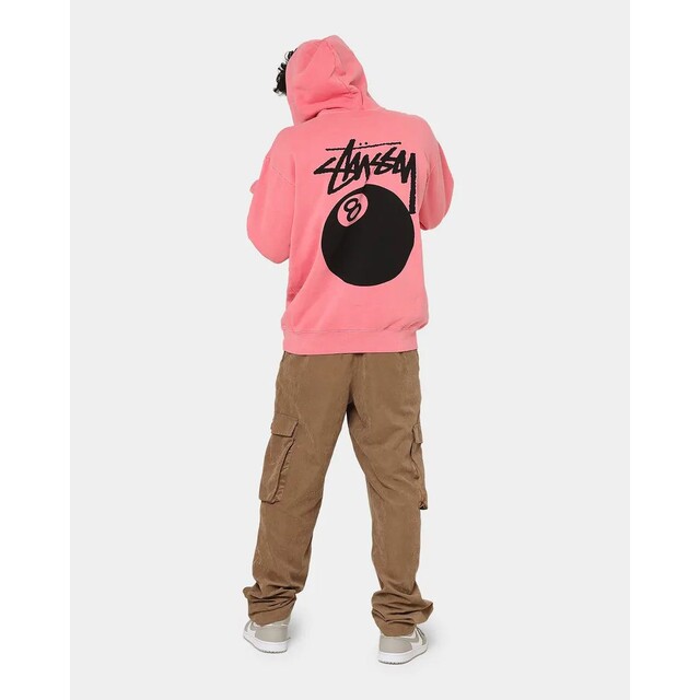 [海外限定] Stussy 8ボール フォントロゴパーカー ピンク 4