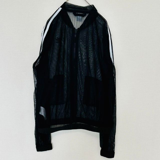 adidas(アディダス)の【極美品】 アディダスオリジナルス　シースルー メッシュ　トラックトップ　黒　L レディースのトップス(その他)の商品写真