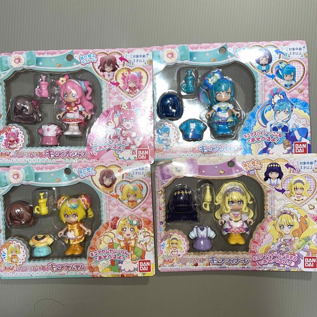 BANDAI(バンダイ)のデリシャスパーティプリキュア プリコーデドール4個セット エンタメ/ホビーのおもちゃ/ぬいぐるみ(キャラクターグッズ)の商品写真