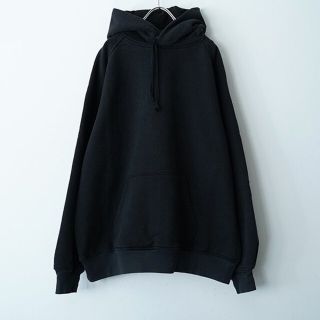 コモリ(COMOLI)のCOMOLI コットン吊裏毛パーカ fade black(パーカー)