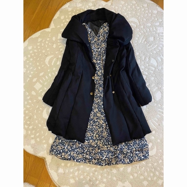 ANAYI(アナイ)のやっぱりダウン💖美品⭐️アナイ高級フェザーダウンコート❣️黒 レディースのジャケット/アウター(ダウンコート)の商品写真