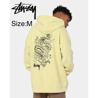 ステューシー(STUSSY)の[海外限定] Stussy ドラゴンロゴパーカー イエロー(パーカー)