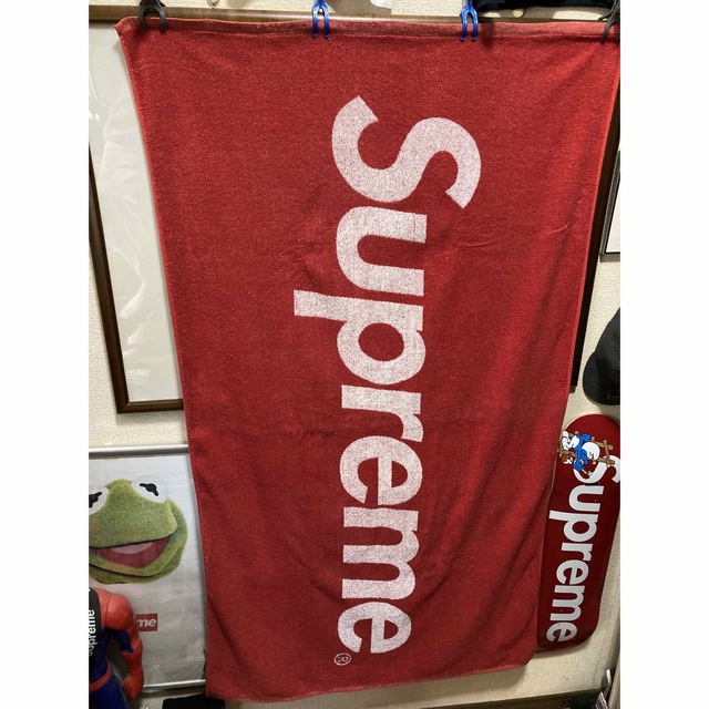 濃いピンク系統 SUPREME シュプリーム ビーチタオル バスタオル BOX