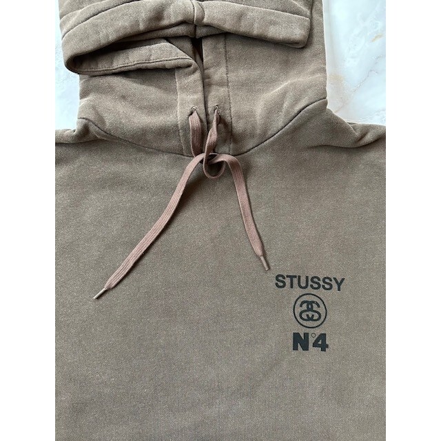 [海外限定] Stussy N4 フォントロゴパーカーブラウン 6