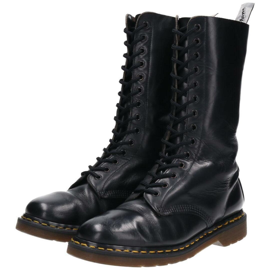 無地生産国~80年代 ドクターマーチン Dr.Martens 刻印前 14ホールブーツ 英国製 UK9 メンズ27.5cm ヴィンテージ /saa011028