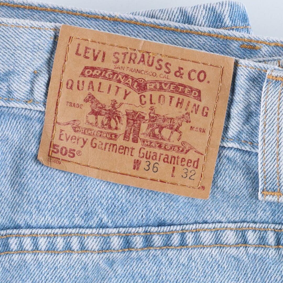 リーバイス Levi's 505 REGULAR FIT STRAIGHT LEG テーパードジーンズ デニムパンツ USA製 メンズw35 ヴィンテージ /eaa310613