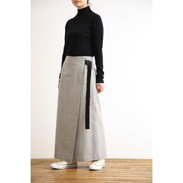 SACRA - sacra／サクラ  新品 フランネルスカート・ラップスカート