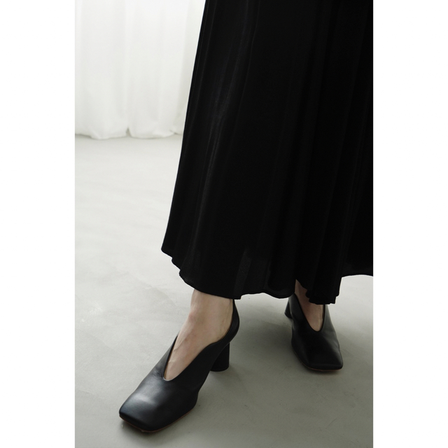 CLANE クラネ WAVE SQUARE PUMPS パンプス