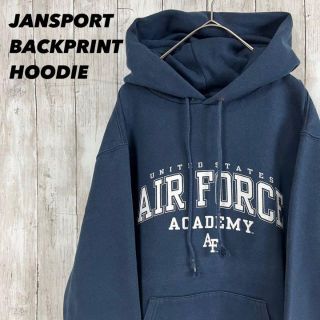 ジャンスポーツ(JANSPORT)のヴィンテージ古着AIR FORCE ACADEMYバックプリントスウェットパーカ(パーカー)