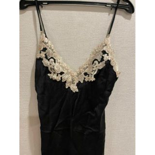 値下済!(品)LA PERLA ラペルラ ナイトドレス 黒 シルク Sサイズ-