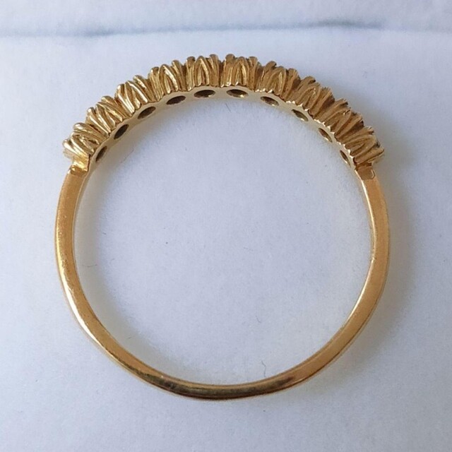 AHKAH アーカー ダイヤモンド エタニティ リング K18YG 0.15ct