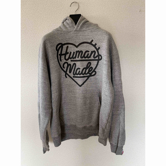 HUMAN MADE(ヒューマンメイド)のHEART SWEAT HOODIE GRAY HUMANMADE NIGO メンズのトップス(パーカー)の商品写真