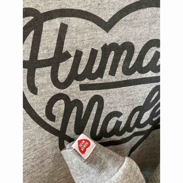 HUMAN MADE(ヒューマンメイド)のHEART SWEAT HOODIE GRAY HUMANMADE NIGO メンズのトップス(パーカー)の商品写真