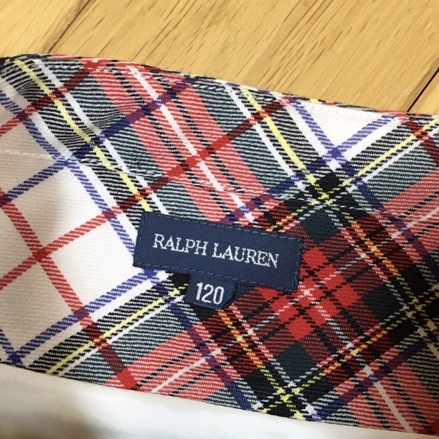 Ralph Lauren(ラルフローレン)の【120】ラルフローレン　プリーツスカート　赤チェック　卒園式　入学式 キッズ/ベビー/マタニティのキッズ服女の子用(90cm~)(スカート)の商品写真