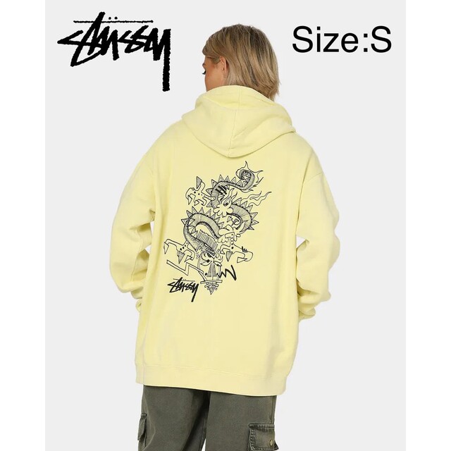 【希少/USA製】Stussy オールドステューシー スニーカーロゴ パーカー