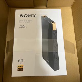 ウォークマン(WALKMAN)のSONY WALKMAN NW-ZX707 64GB ブラック 新品未使用(ポータブルプレーヤー)