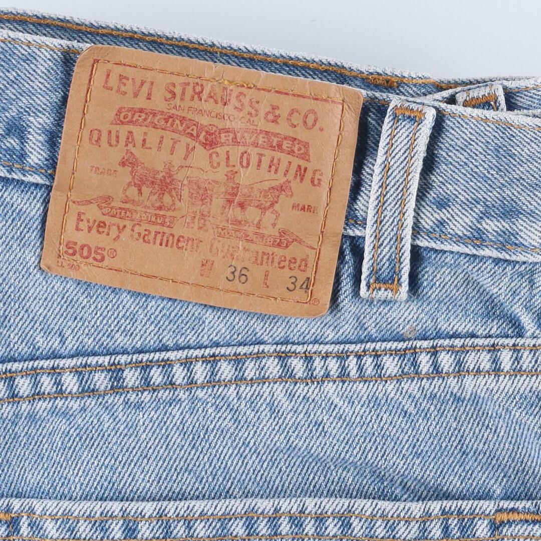 リーバイス Levi's 505 REGULAR FIT STRAIGHT LEG テーパードジーンズ デニムパンツ USA製 メンズw34 /eaa310601