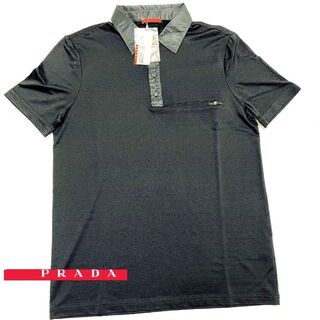 PRADA - 【新品未使用】PRADA SPORT ブラック 半袖ポロシャツ