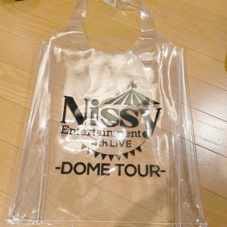 トリプルエー(AAA)のNissy AAA プレミアムシートグッズ 透明PVCマルシェバッグ 西島隆弘(ミュージシャン)