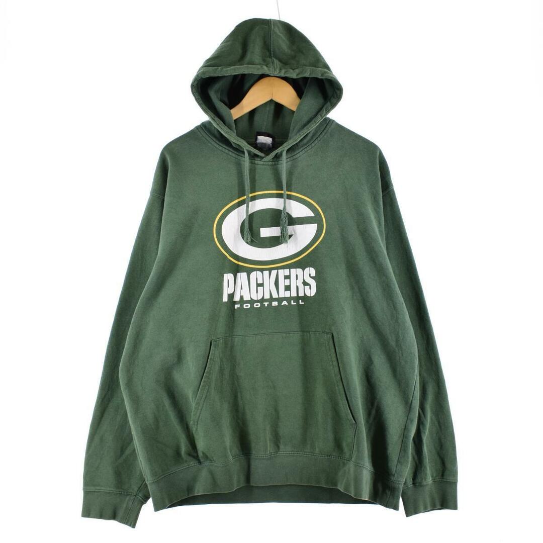 NFL APPAREL NFL GREEN BAY PACKERS グリーンベイパッカーズ スウェットプルオーバーパーカー メンズXL /eaa290854