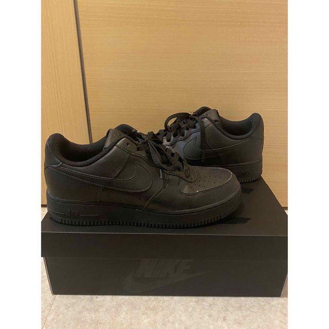 NIKE エアフォース1 af1 26.5cm 黒スニーカー