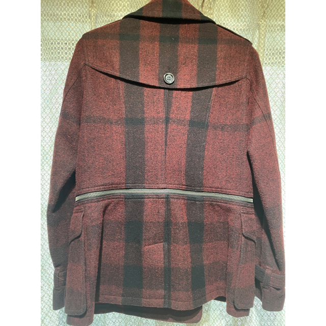 美品 レッドチェックBurberry Brit 正規店 トレンチ ピーコート-