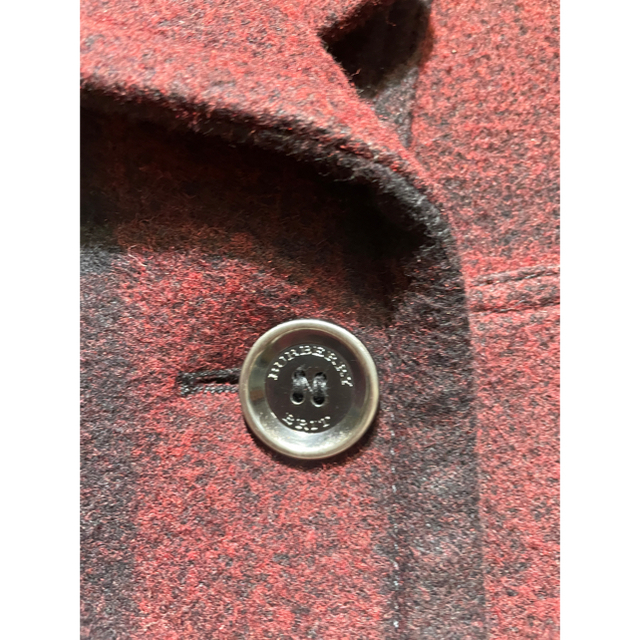 美品 レッドチェックBurberry Brit 正規店 トレンチ ピーコート-