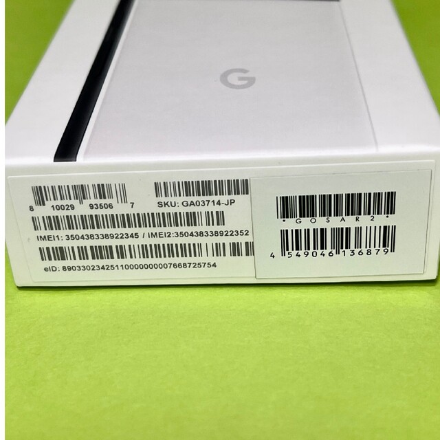 Google Pixel(グーグルピクセル)のGoogle Pixel 6a Chalk スマホ/家電/カメラのスマートフォン/携帯電話(スマートフォン本体)の商品写真