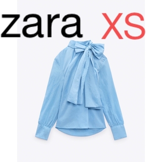 ZARA - 新品　ザラ　リボン付き　シャツ