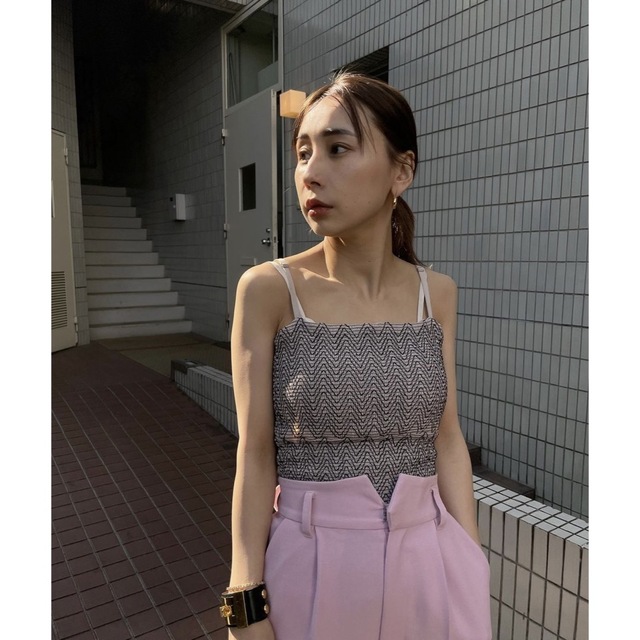 1/31まで最終値下】CUP IN SHIRRING CAMISOLE - キャミソール