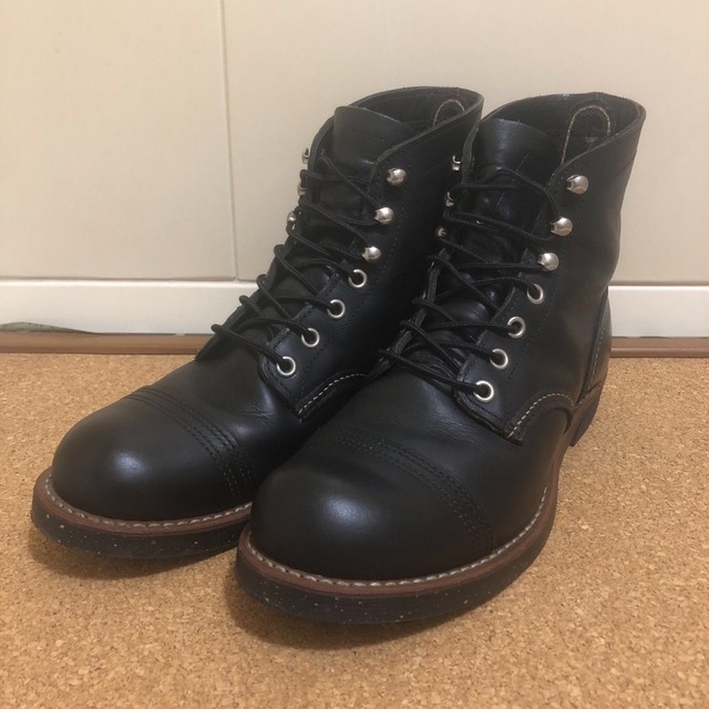 REDWING(レッドウィング)の美品 USA製 REDWING 8114 アイアンレンジャー ブラック 7D メンズの靴/シューズ(ブーツ)の商品写真