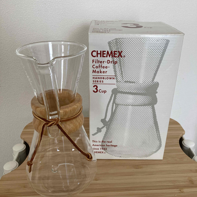 CHEMEX（ケメックス）コーヒーメーカー　3CUP スマホ/家電/カメラの調理家電(コーヒーメーカー)の商品写真