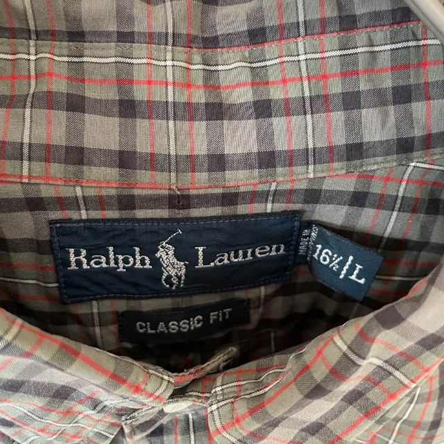 Ralph Lauren(ラルフローレン)の【ビックシルエット】ラルフローレン　チェック　長袖シャツ　L メンズのトップス(シャツ)の商品写真