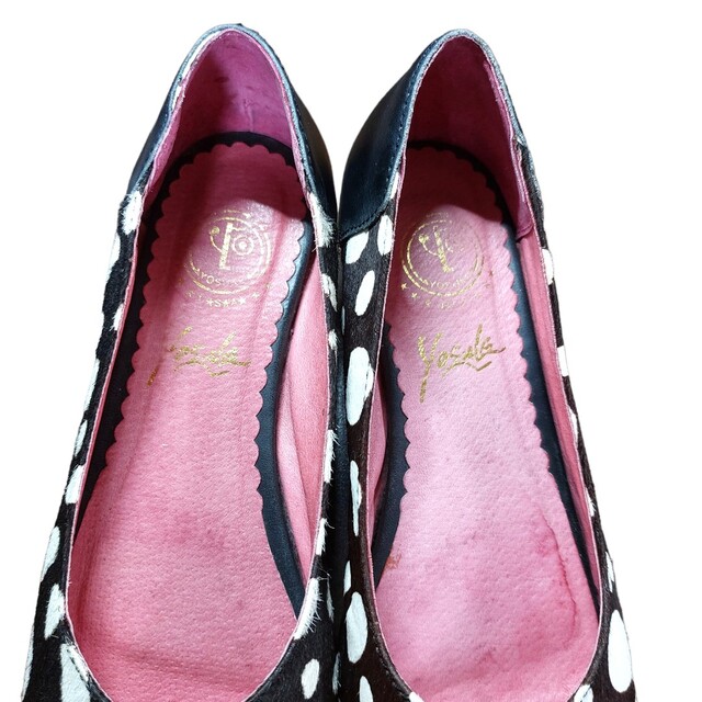 YOSUKE(ヨースケ)のヨースケUSA　ハラコ　パンプス　ダークブラウン　23.5 レディースの靴/シューズ(ハイヒール/パンプス)の商品写真