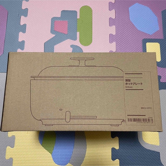 MUJI (無印良品)(ムジルシリョウヒン)の無印良品 深型ホットプレート ＭＪ－ＨＰＦＫ１ スマホ/家電/カメラの調理家電(ホットプレート)の商品写真