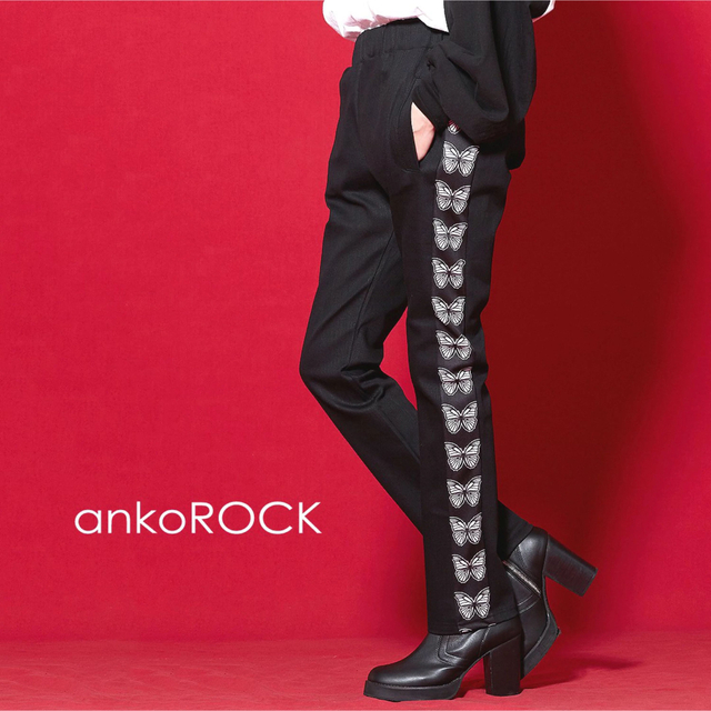 ankoROCK(アンコロック)のアンコロック バタフライスキニーパンツ レディースのパンツ(スキニーパンツ)の商品写真