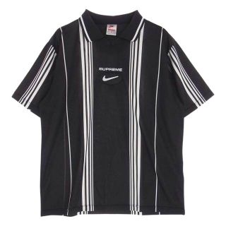 シュプリーム(Supreme)のSupreme シュプリーム ポロシャツ 20AW × NIKE ナイキ Jewel Stripe Soccer Jersey ジュエル ストライプ サッカー ジャージ ポロシャツ ブラック系 M【中古】(ポロシャツ)