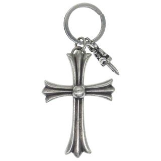 クロムハーツ(Chrome Hearts)のCHROME HEARTS クロムハーツ（原本無） CH CROSS LRG CHクロス ラージ キーリング キーホルダー シルバー系【中古】(その他)