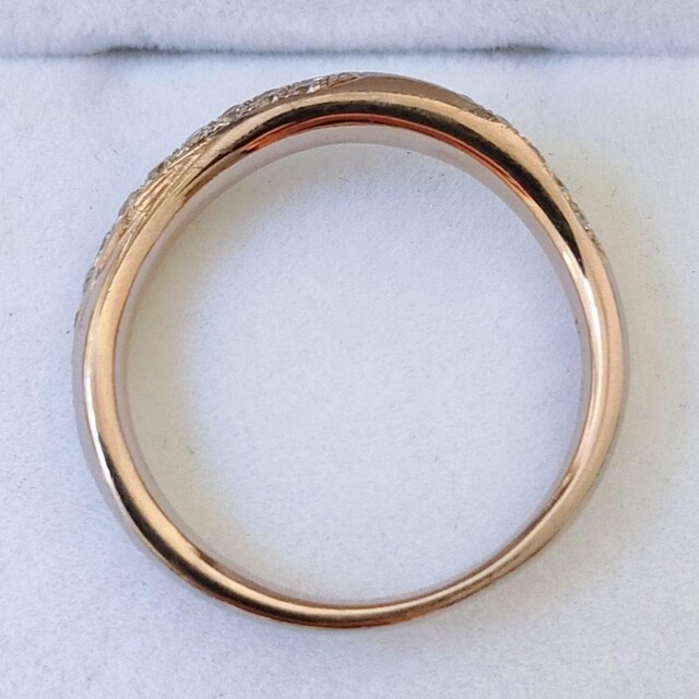ブラウンゴールド ダイヤモンド リング K18BG 0.26ct 2.9g レディースのアクセサリー(リング(指輪))の商品写真