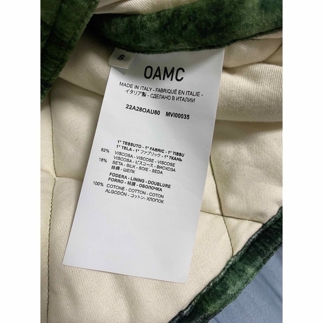OAMC COMBAT LINER VELVET 22aw OAMC COMBAT LINER VELVET 22aw