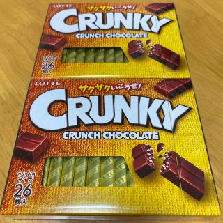 チョコレート(chocolate)の『値下げ』ロッテ　クランキー　26枚　2箱(菓子/デザート)