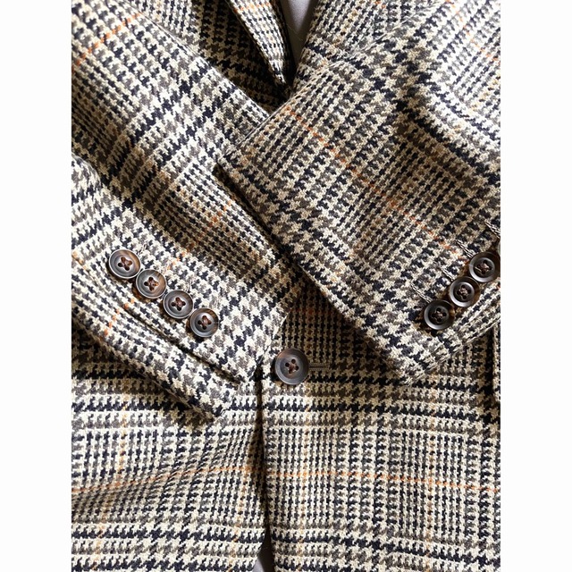 BURBERRY(バーバリー)の高級美品 BURBERRY テーラードジャケット ウール カシミヤ M ブラウン メンズのジャケット/アウター(テーラードジャケット)の商品写真